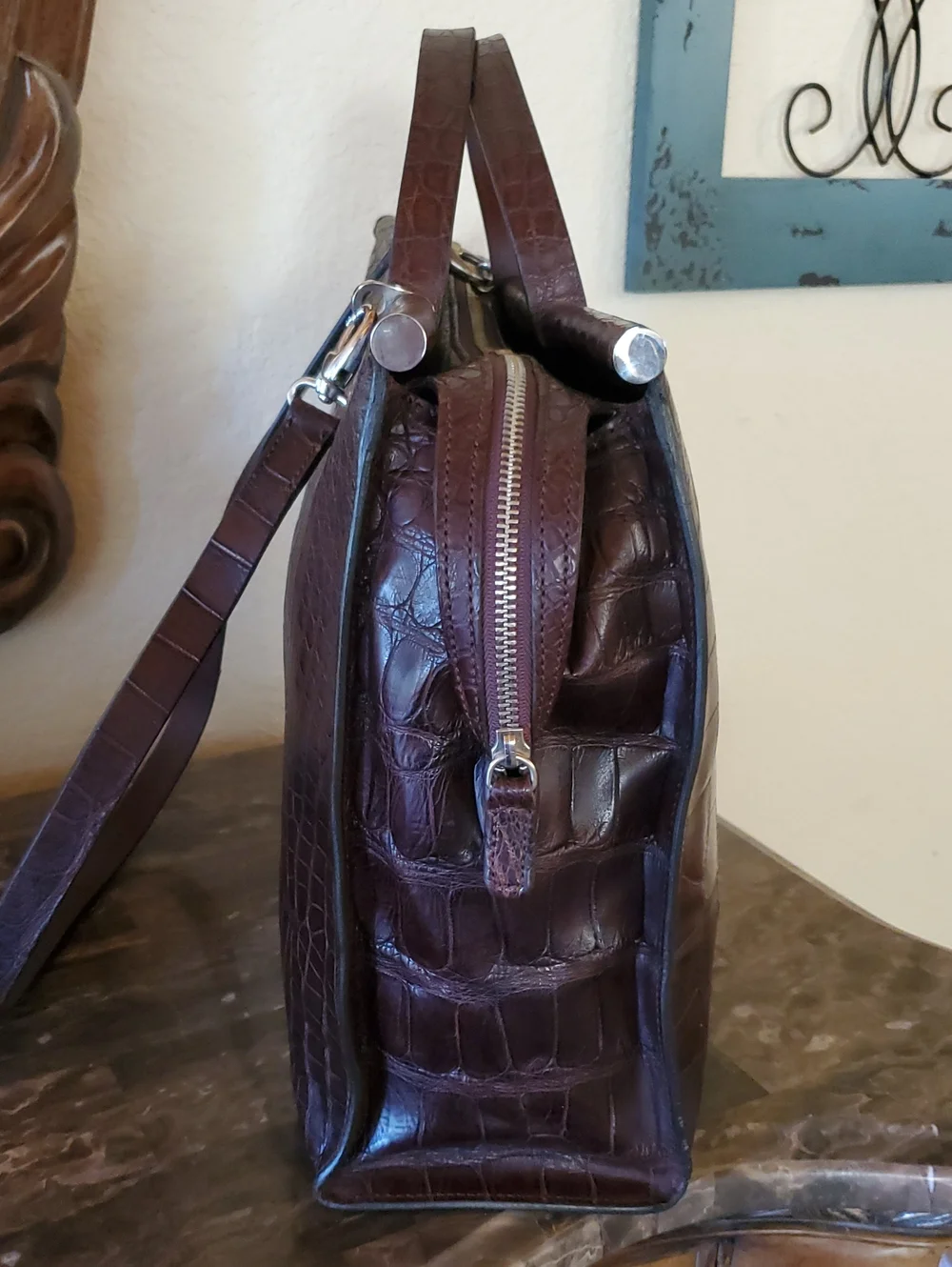 Mauro Governa For Suarez Alligator Work Tote